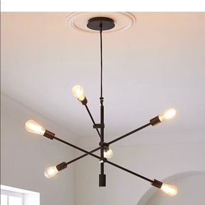 West Elm 29” Mobile Chandelier- still In unopened orig box- all BLACK